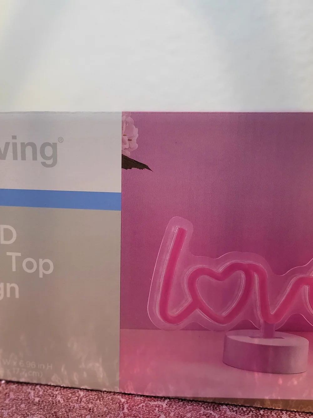 Pink 'love' Neon Accent Lamp